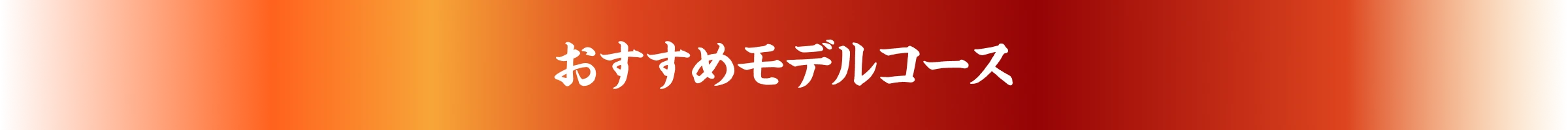 おすすめモデルコース