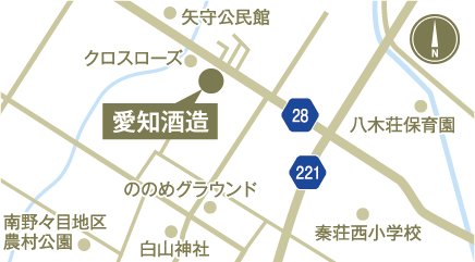 愛知酒造の地図