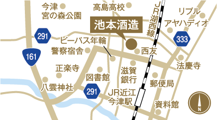 池本酒造の地図