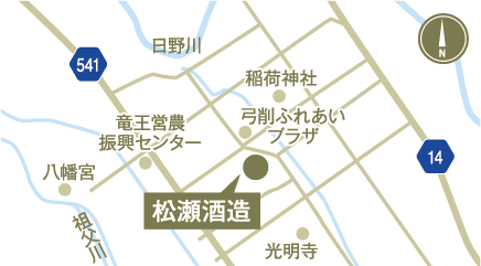 松瀬酒造の地図
