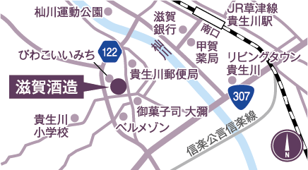 滋賀酒造の地図