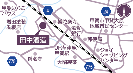 田中酒造の地図